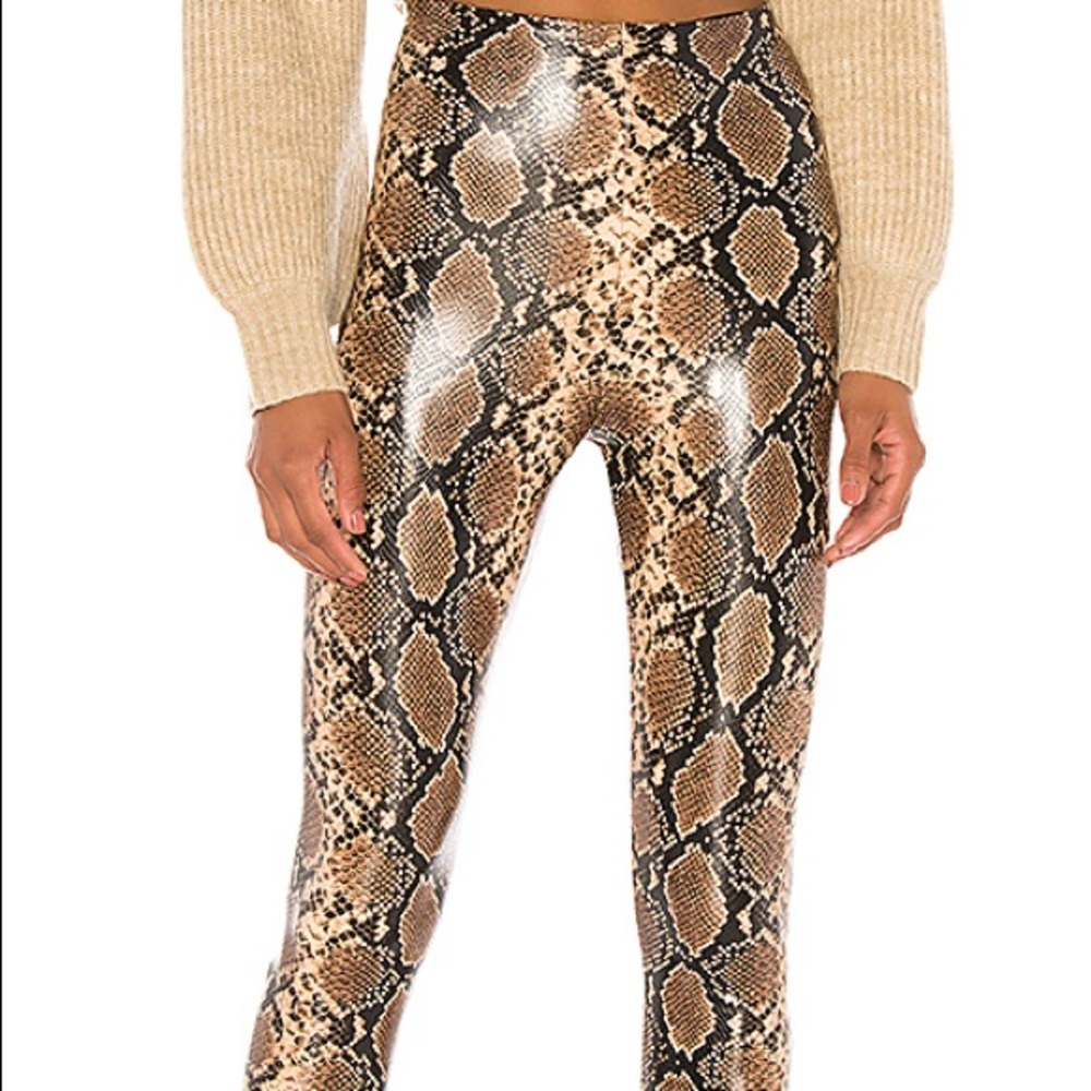 NWT Commando Faux Leather Perfect Leggings Brown